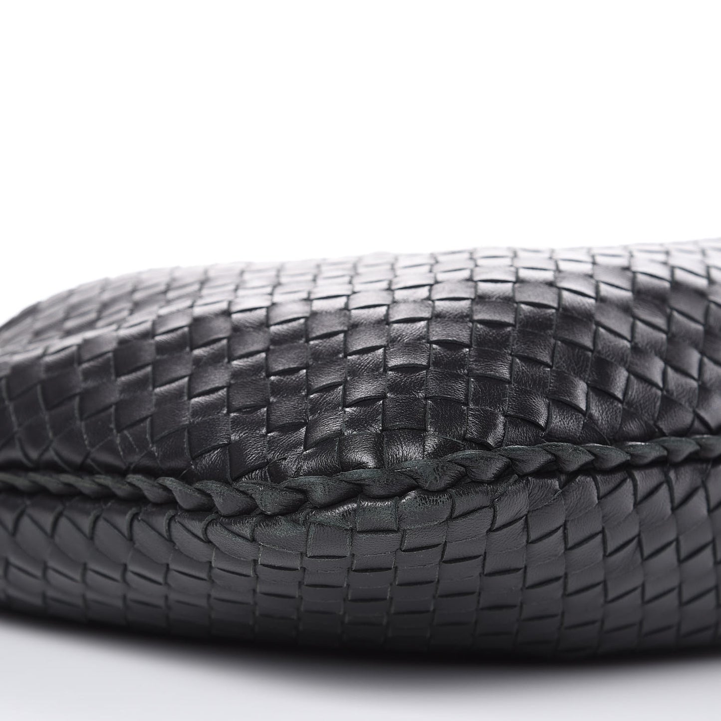 Nappa Intrecciato Small Veneta Hobo Black