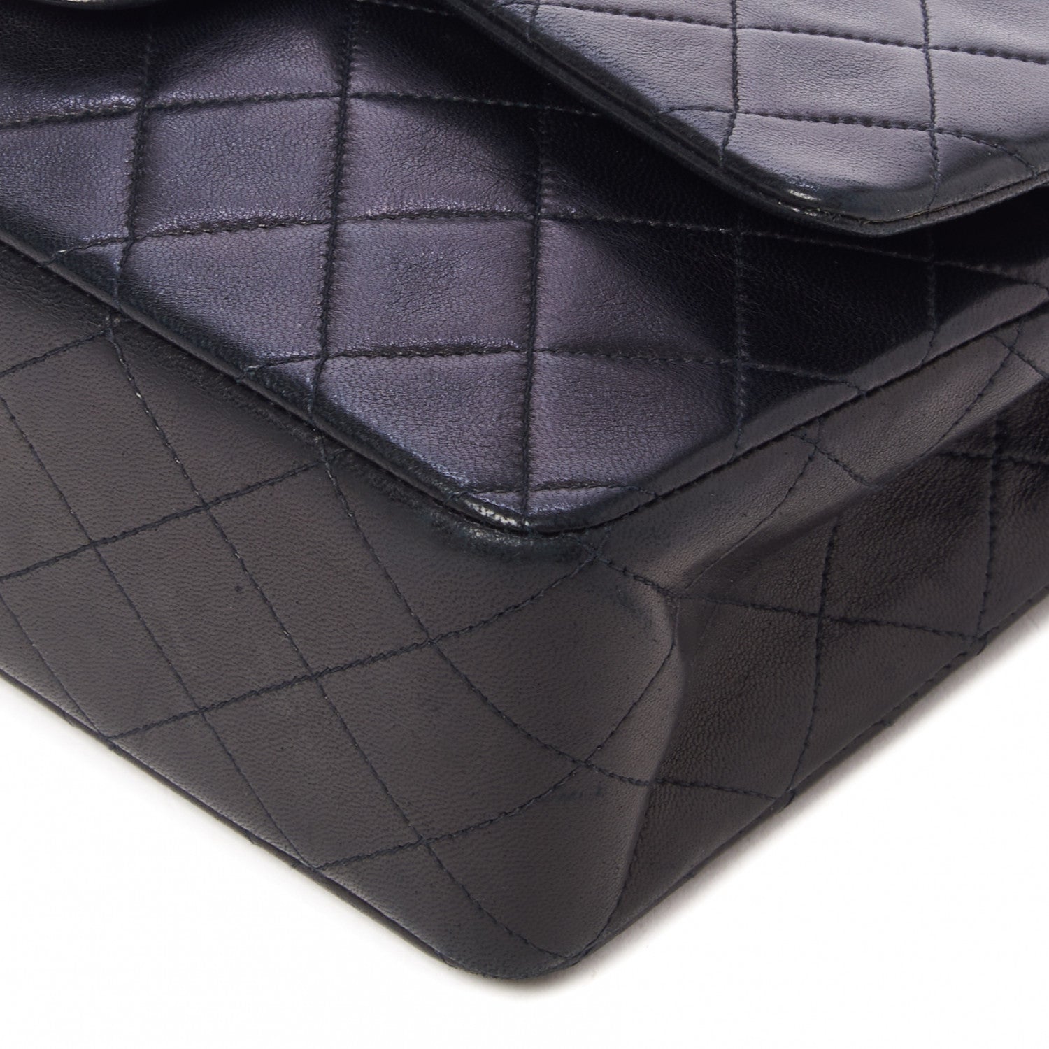 Chanel Lambskin Quilted Medium Double Flap Black 5 of 11