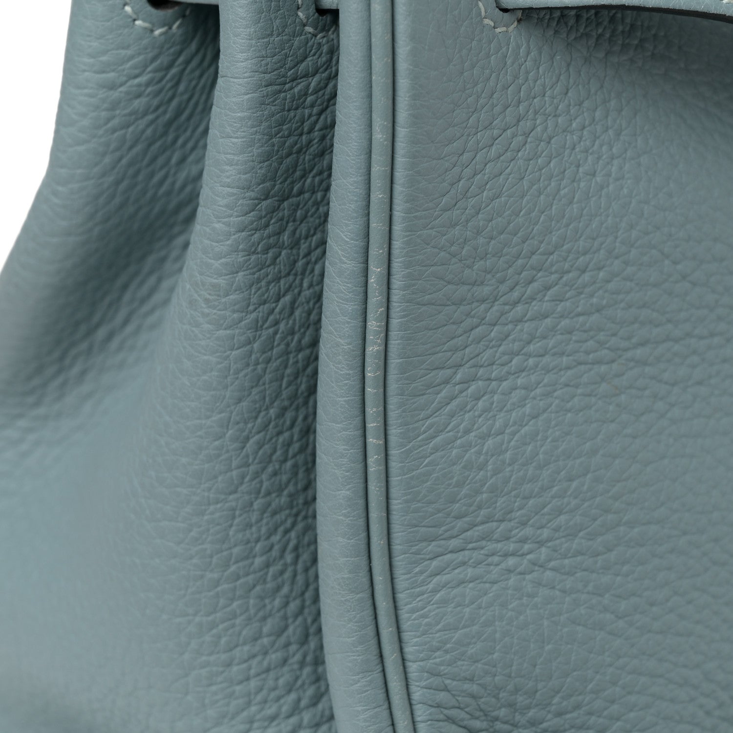 Hermes Taurillon Clemence Birkin 35 Ciel 17 of 26