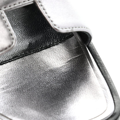 Hermes Metallic Nappa Oran Sandals 36.5 Argent 11 of 11