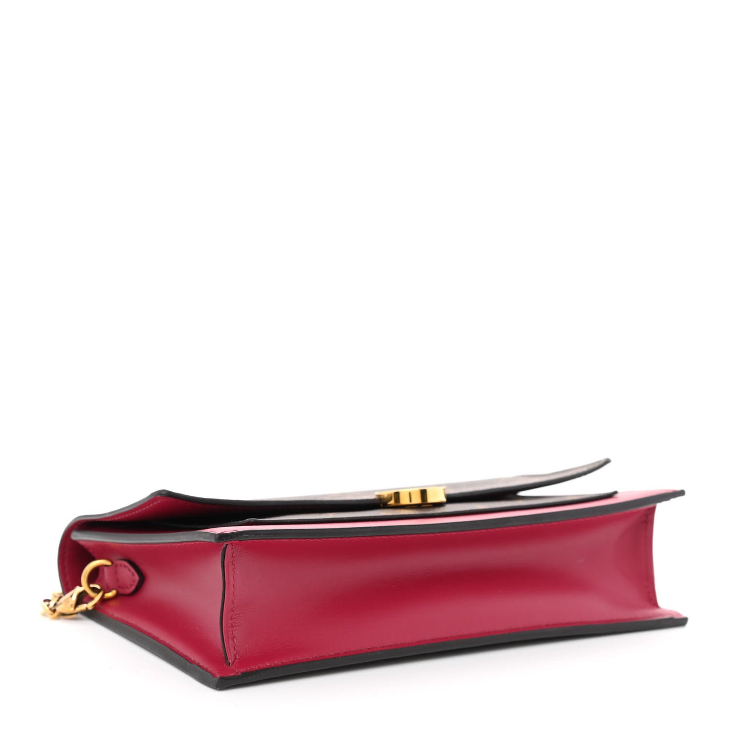 Monogram Flore Chain Wallet Fuchsia