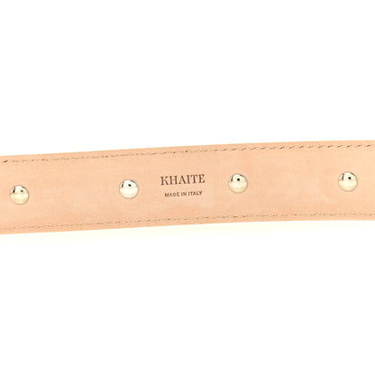 Khaite Calfskin Studded Benny Belt 80 32 Dark Ivory 3 of 6