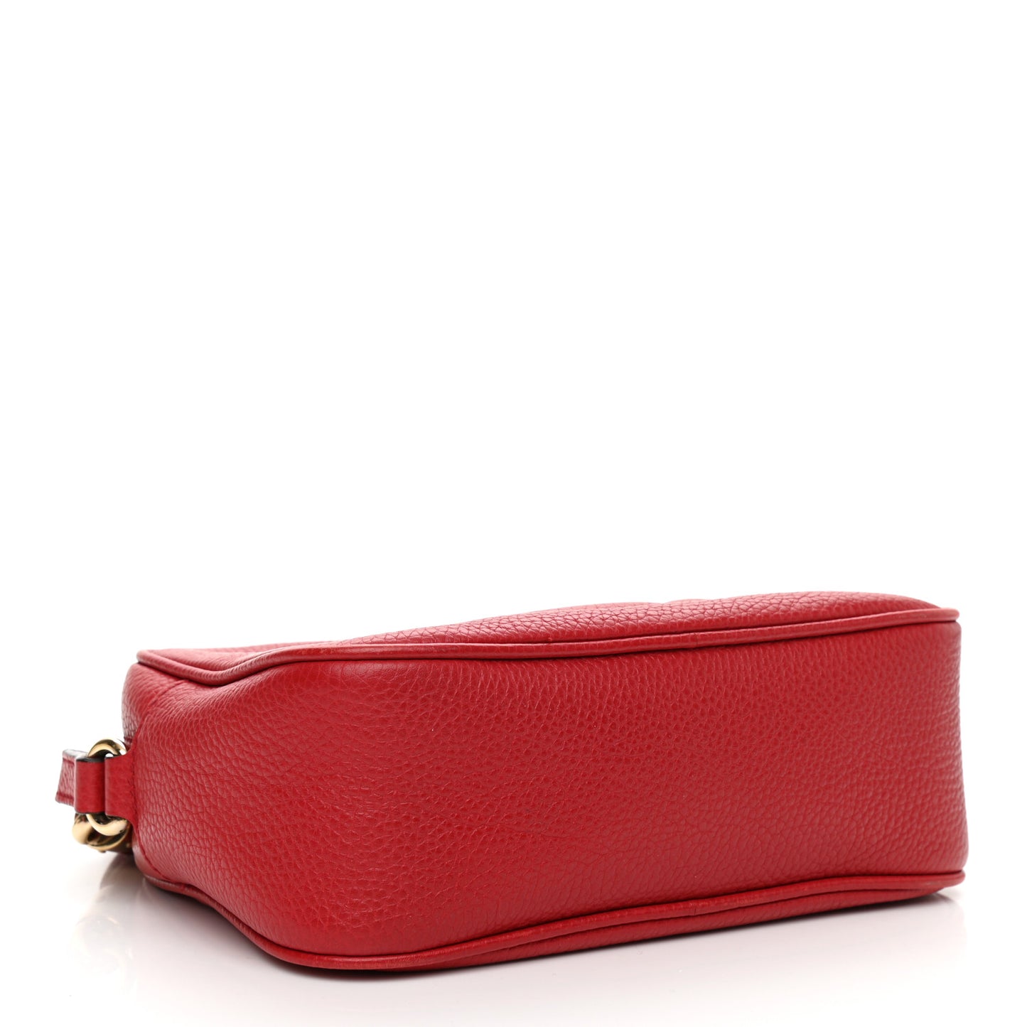 Pebbled Calfskin Small Soho Disco Bag Tabasco Red