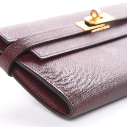 Hermes Epsom Kelly Longue Wallet Bordeaux 9 of 14
