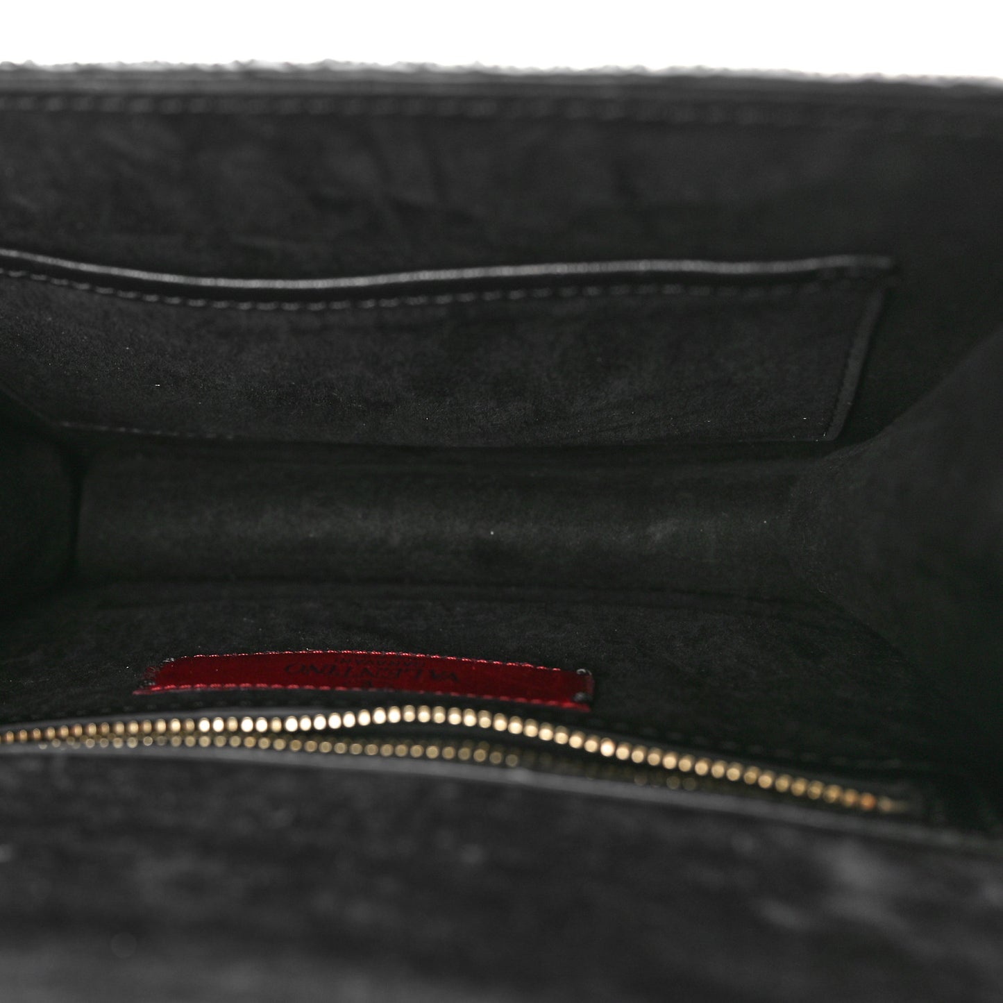 Vitello Embellished Mini Glam Lock Flap Black