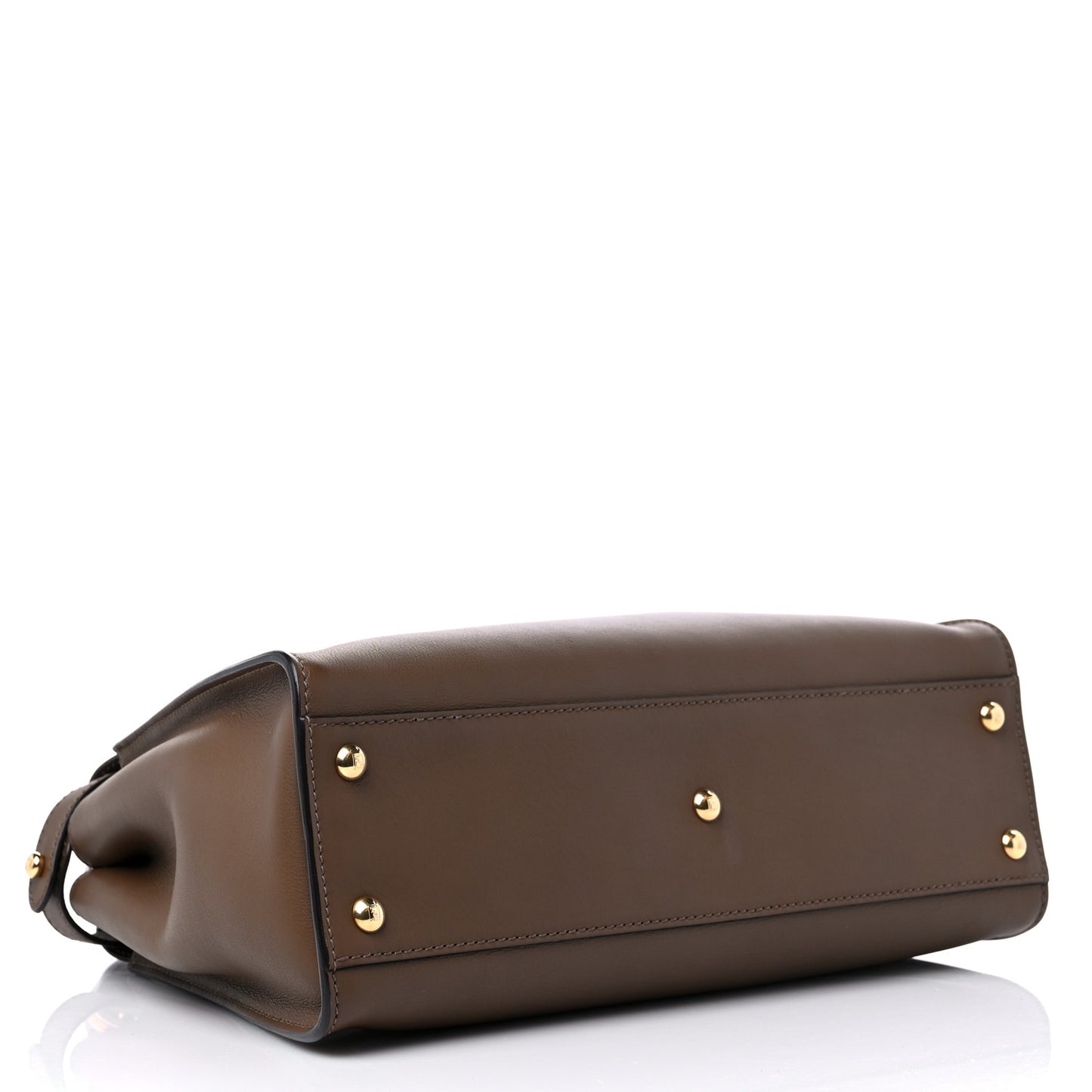 Vitello Seta Fabric Jacquard Pequin Medium Peekaboo Iconic Satchel Foresta Tobacco