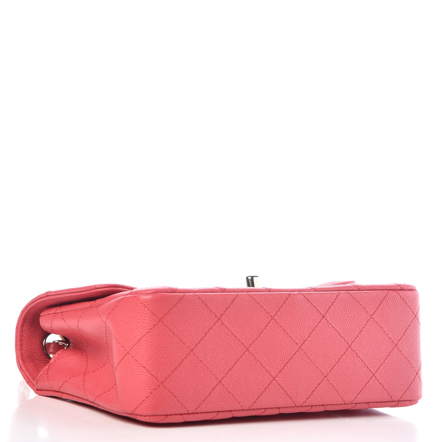 Caviar Quilted Mini Rectangular Flap Pink