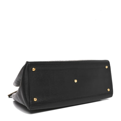 Fendi Vitello Elite Regular 2Jours Tote Black 4 of 9