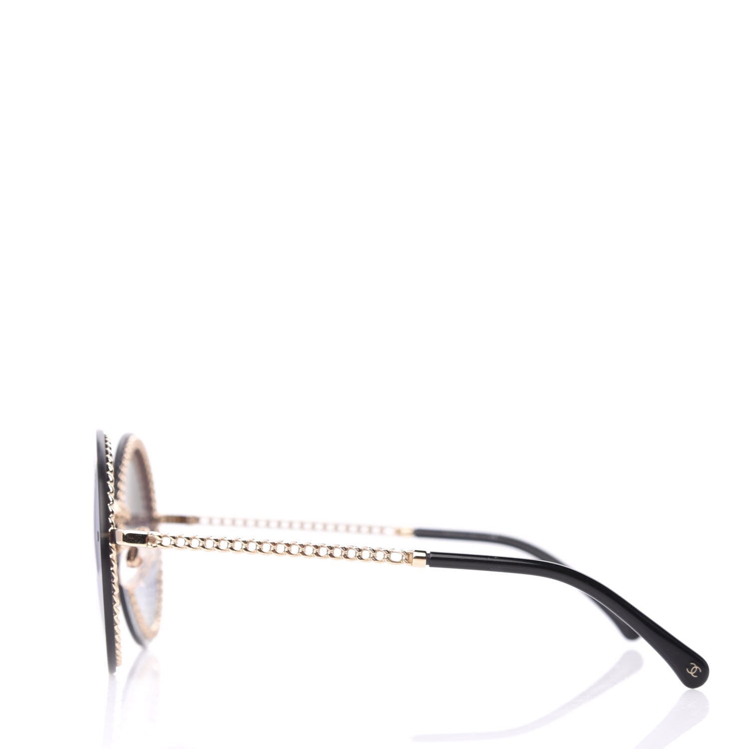 Chanel Round Chain Sunglasses 4245 Gold 3 of 8