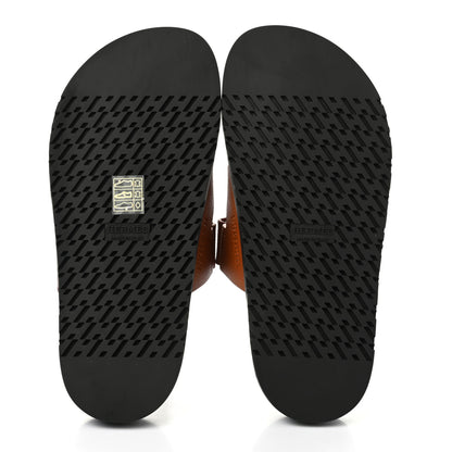Hermes Calfskin Womens Chypre Sandals 37 Naturel 5 of 10