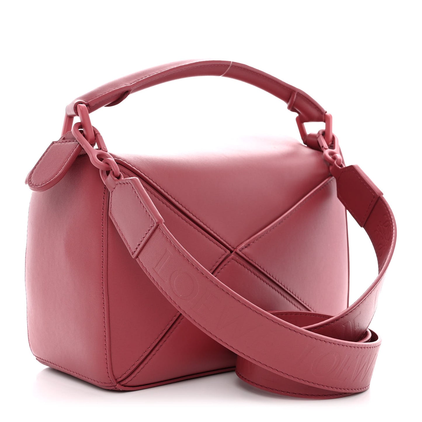 Satin Calfskin Small Puzzle Bag Plumrose