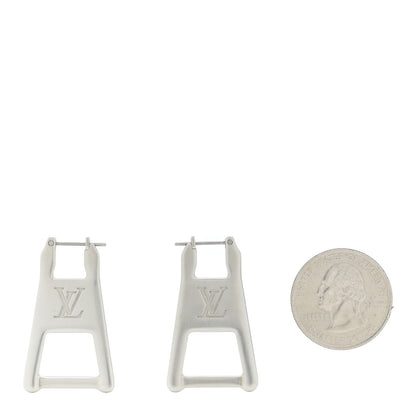Louis Vuitton Zip Earrings Silver 2 of 7