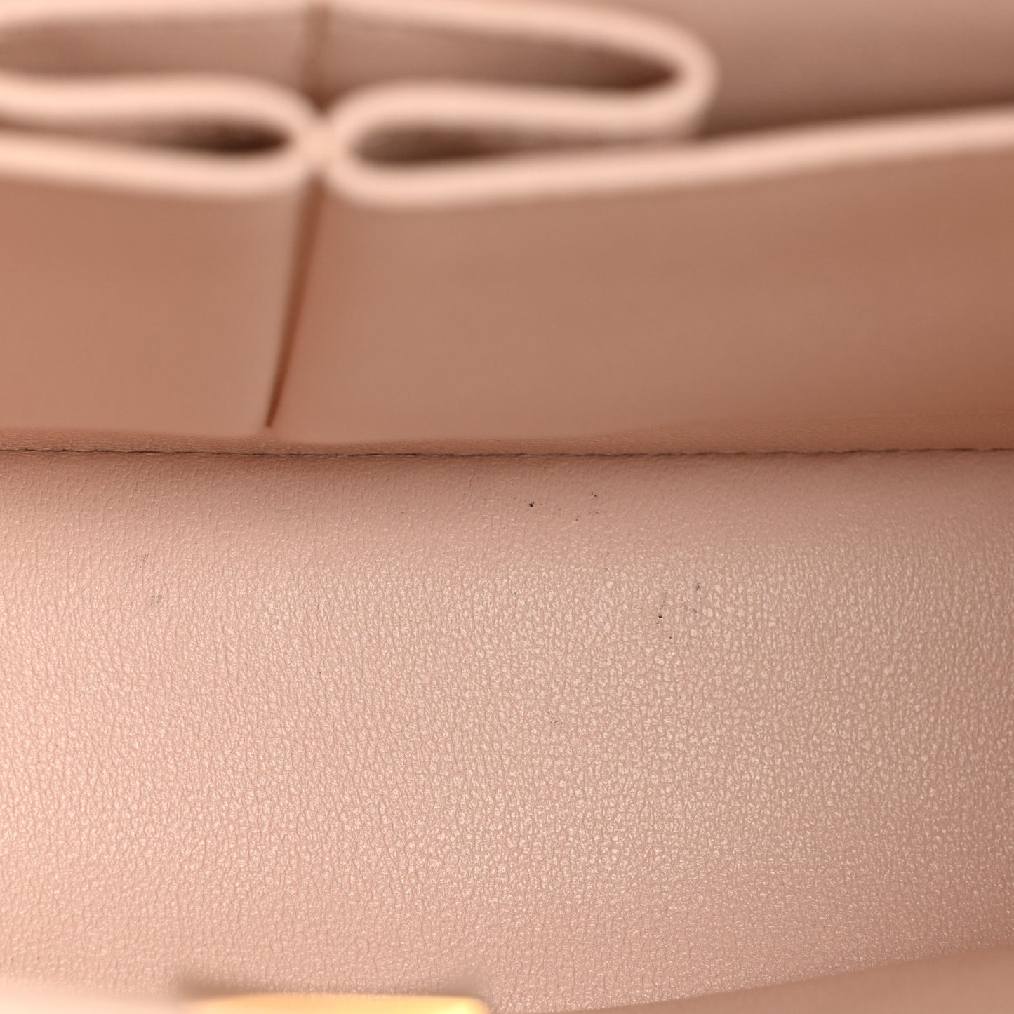 Caviar Quilted Medium Double Flap Light Beige