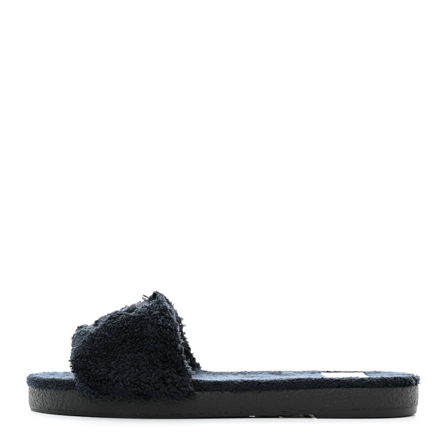 Terry CC Flat Mules Sandals 40 Navy