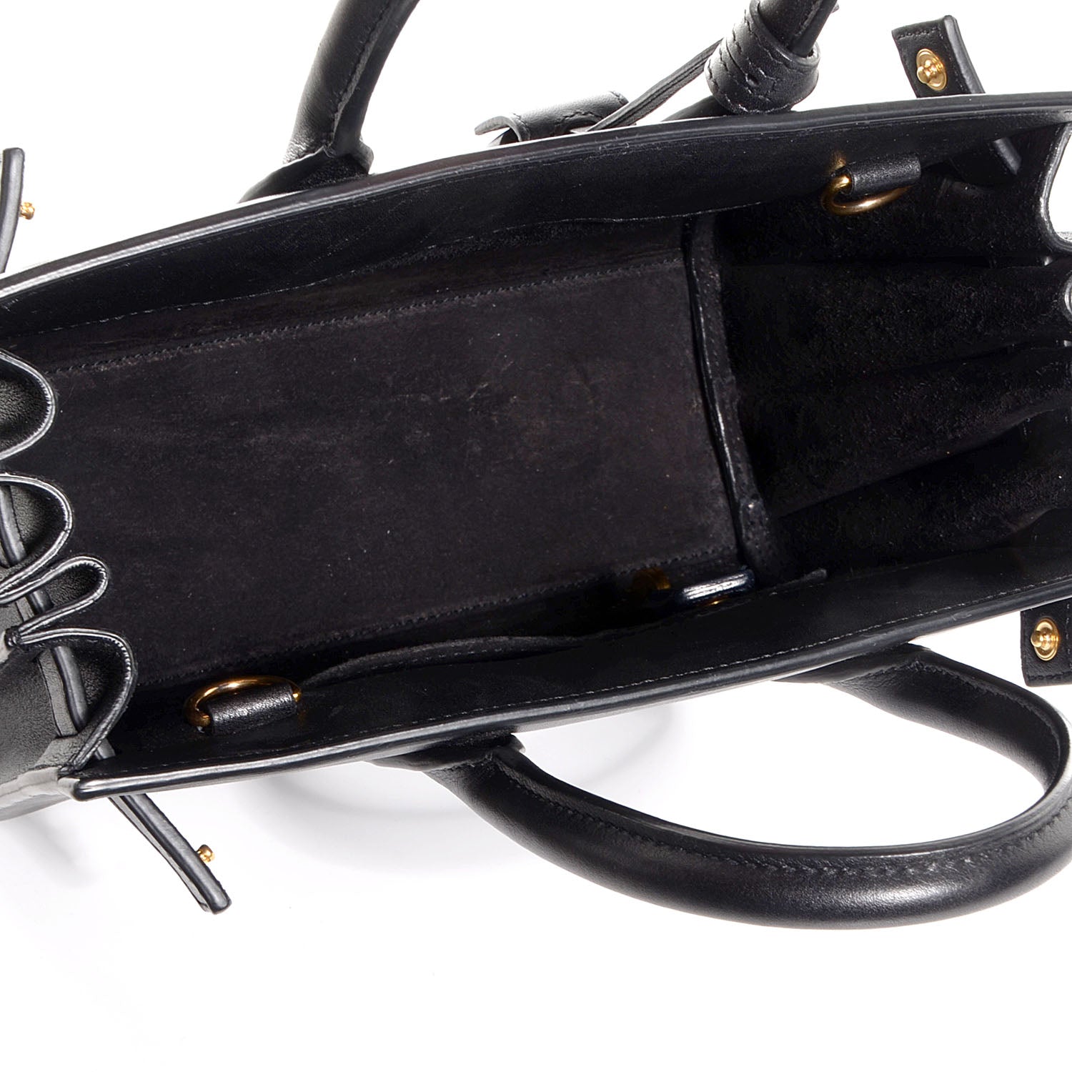 Saint Laurent Calfskin Nano Sac De Jour Black 5 of 7