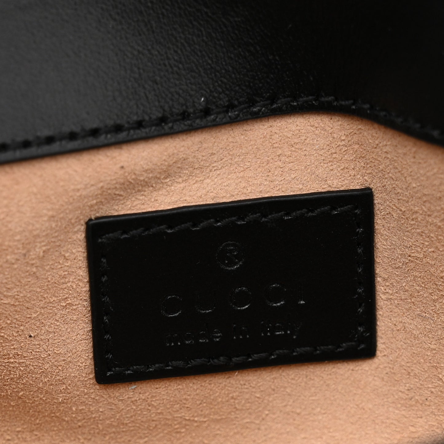 Calfskin Matelasse Monochrome GG Marmont Chain Belt Bag Black