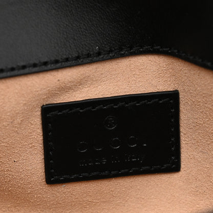 Gucci Calfskin Matelasse Monochrome GG Marmont Chain Belt Bag Black 6 of 11