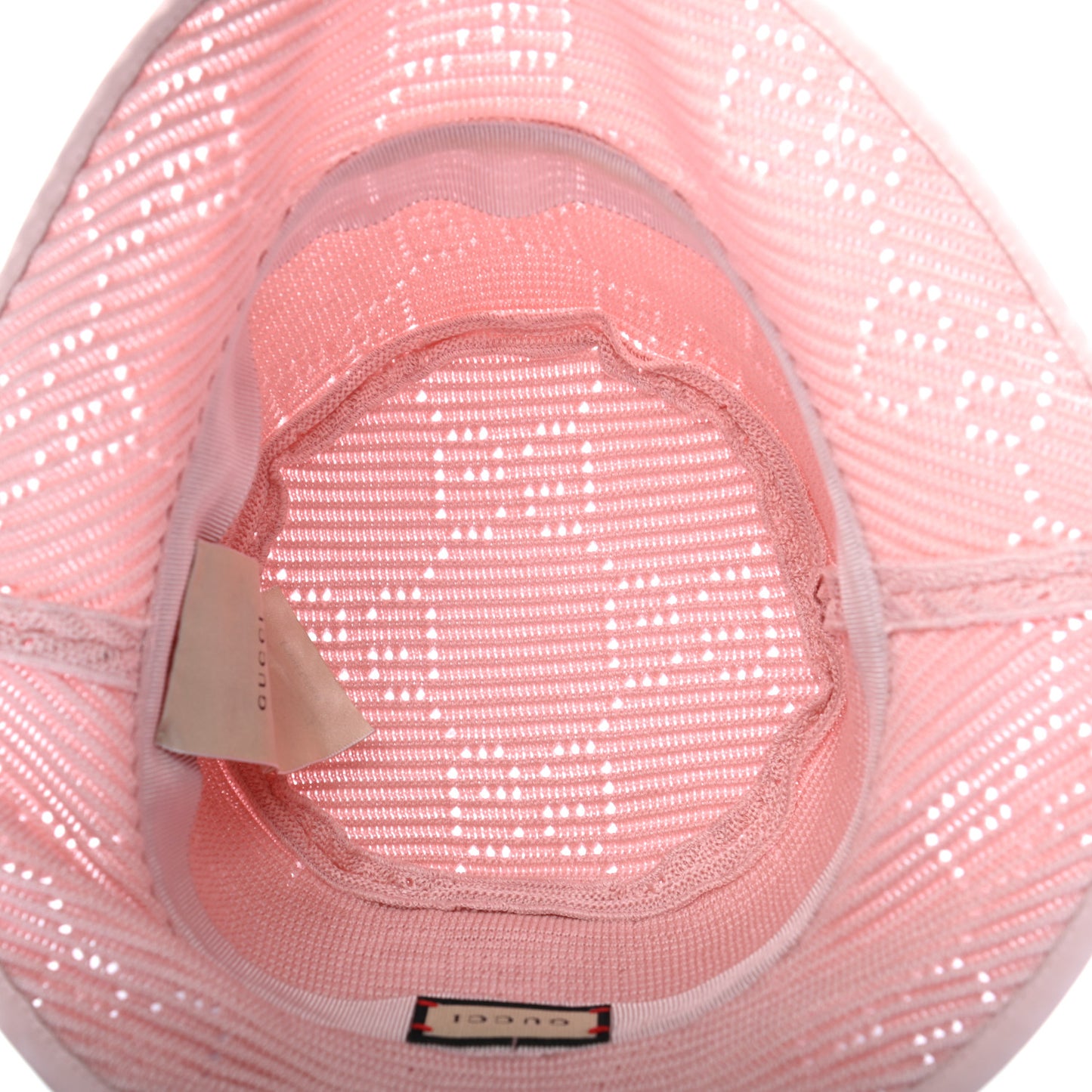 Cable Knit GG Monogram Fedora Pink