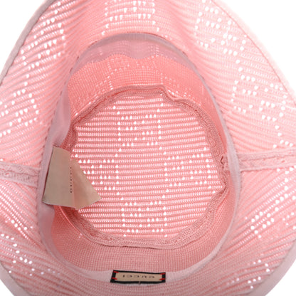 Gucci Cable Knit GG Monogram Fedora Pink 4 of 6