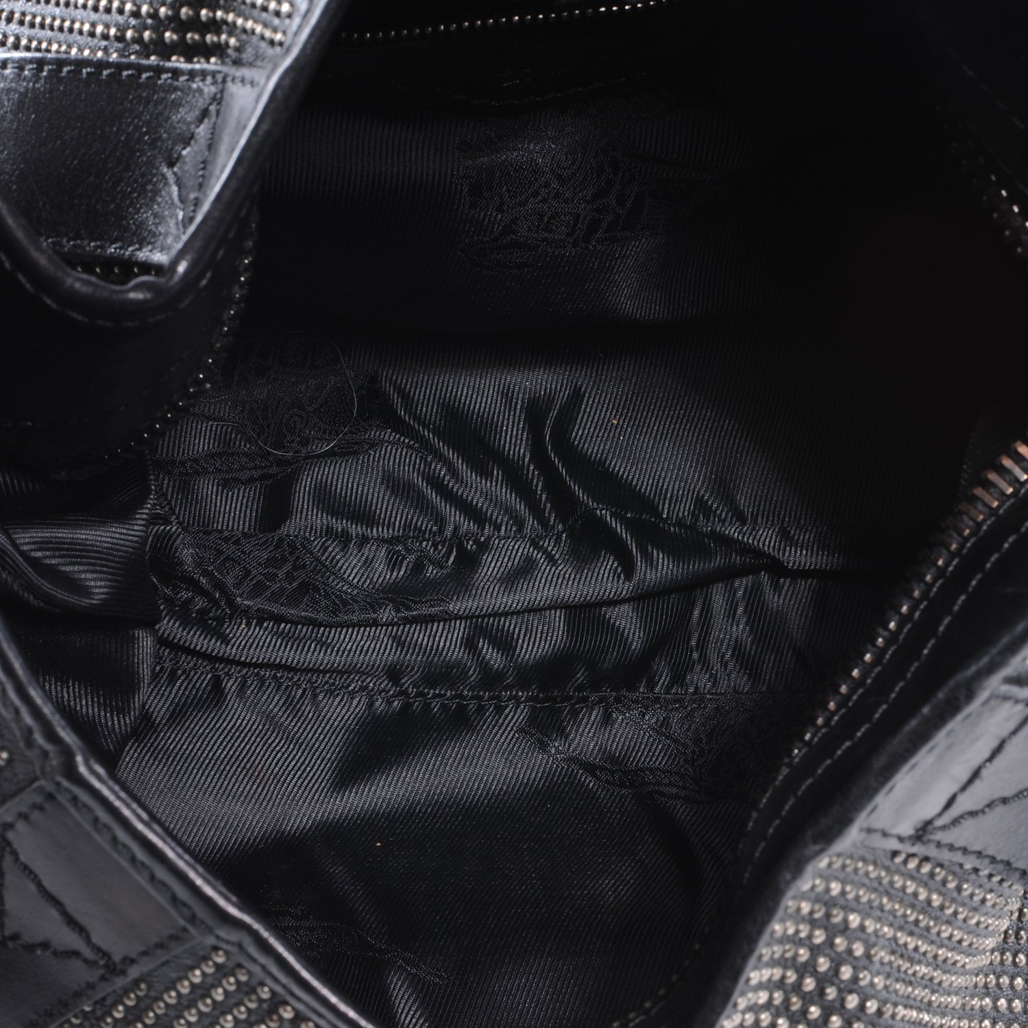 Burberry Prorsum Leather Studded Hobo Black 5 of 8