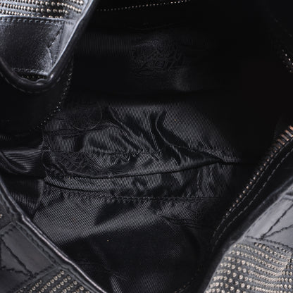Burberry Prorsum Leather Studded Hobo Black 5 of 8