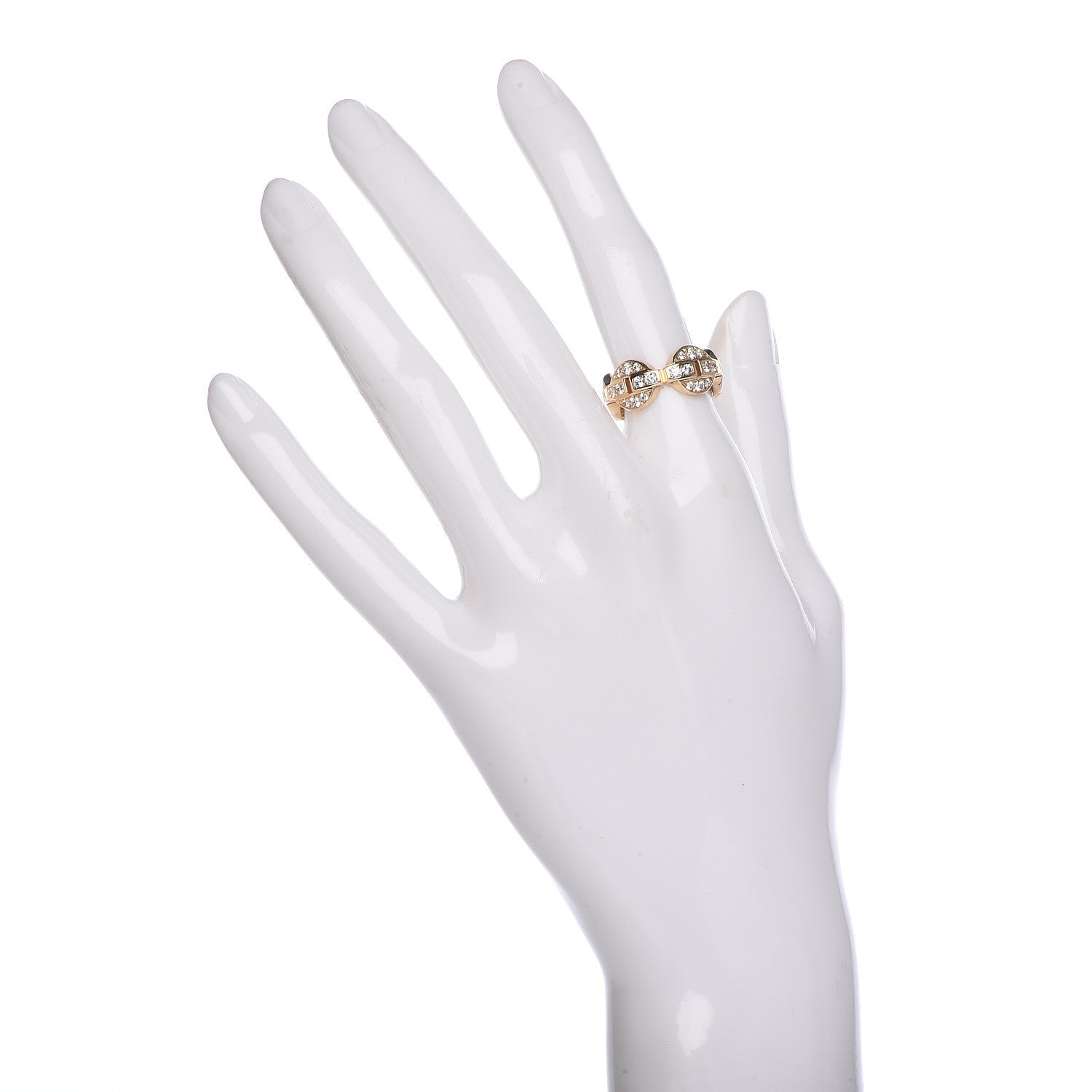 Cartier 18K Yellow Gold Diamond Himalia Full Circle Ring 50 5.25 2 of 6