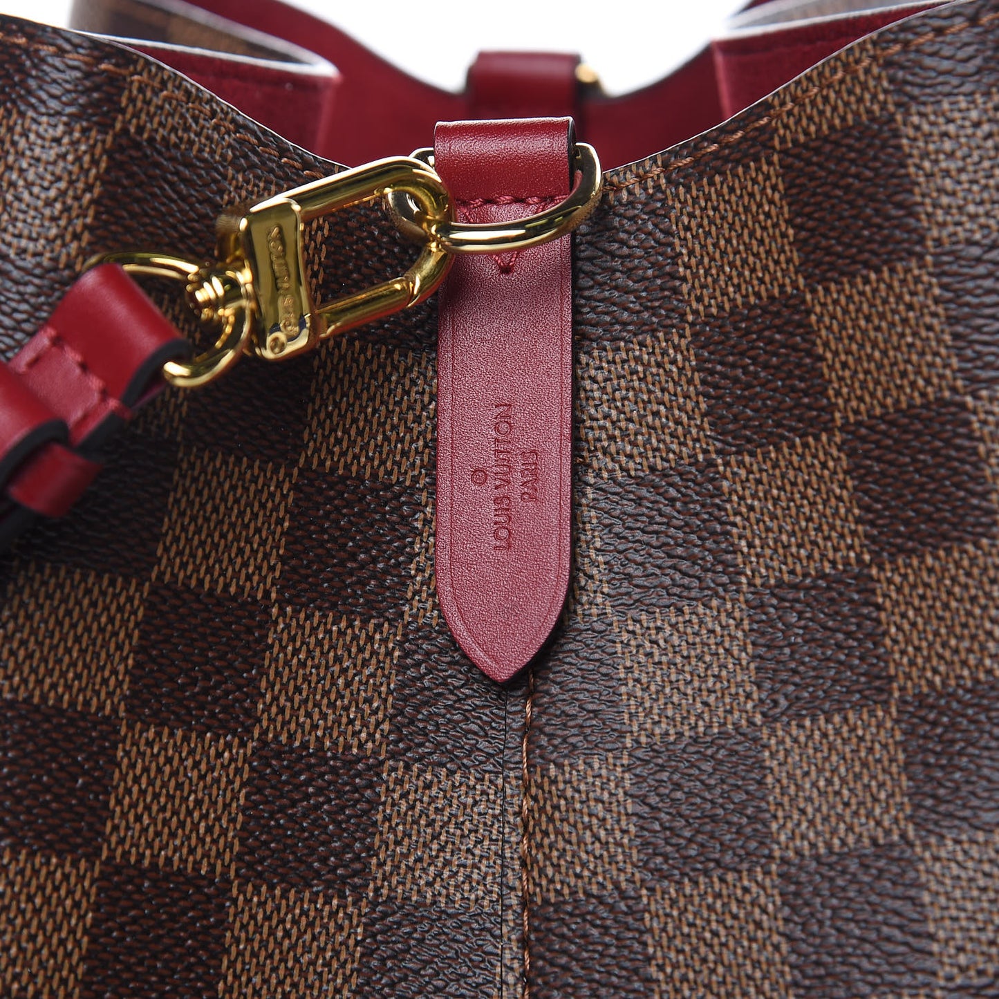 Damier Ebene Neonoe MM Cherry Berry