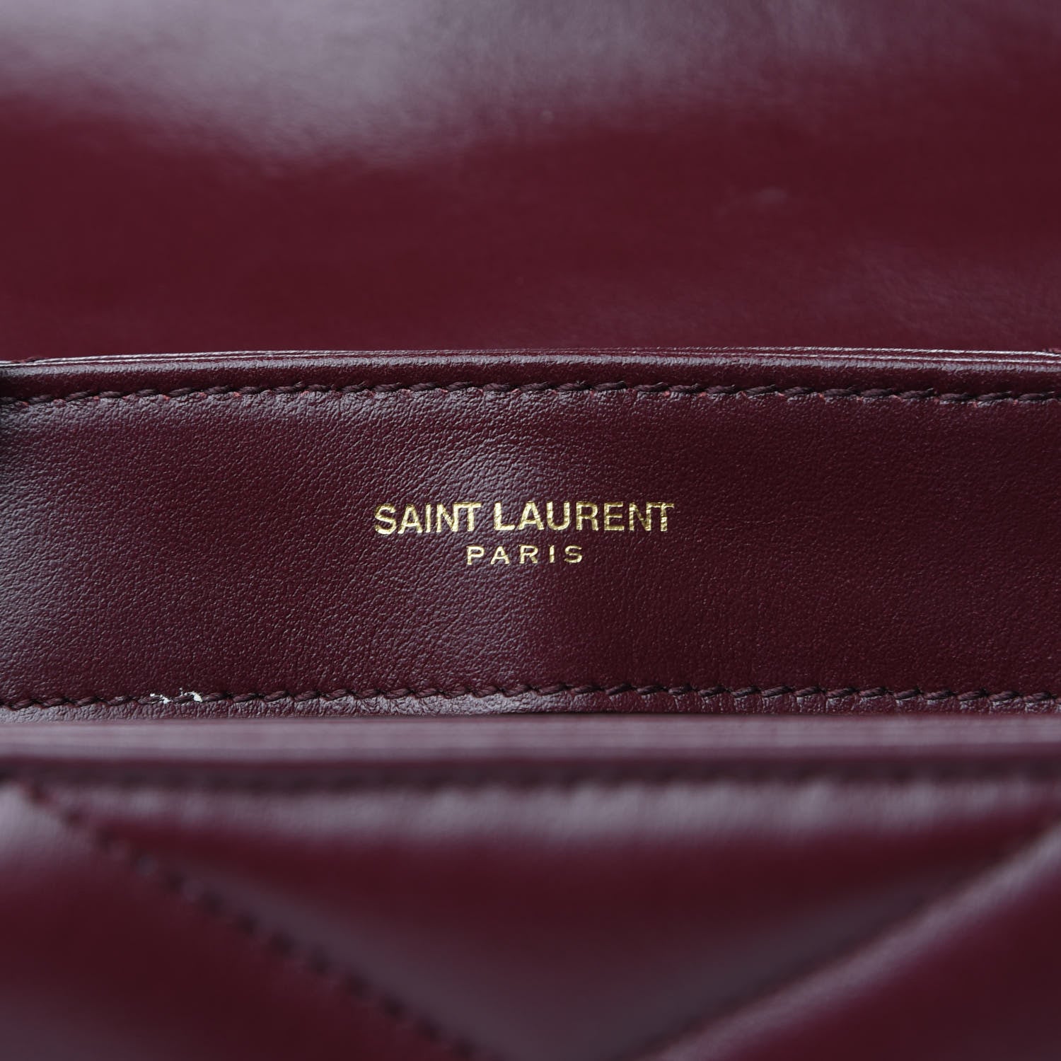 Saint Laurent Calfskin Y Quilted Monogram Toy Loulou Monogram Crossbody Bag Rouge Legion 8 of 9