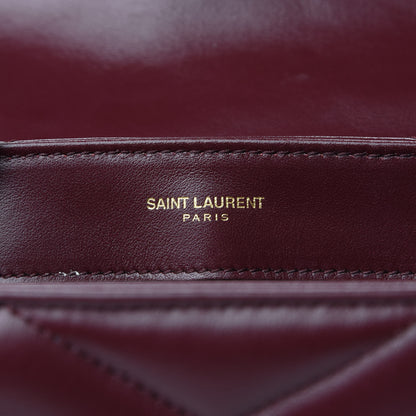 Saint Laurent Calfskin Y Quilted Monogram Toy Loulou Monogram Crossbody Bag Rouge Legion 8 of 9