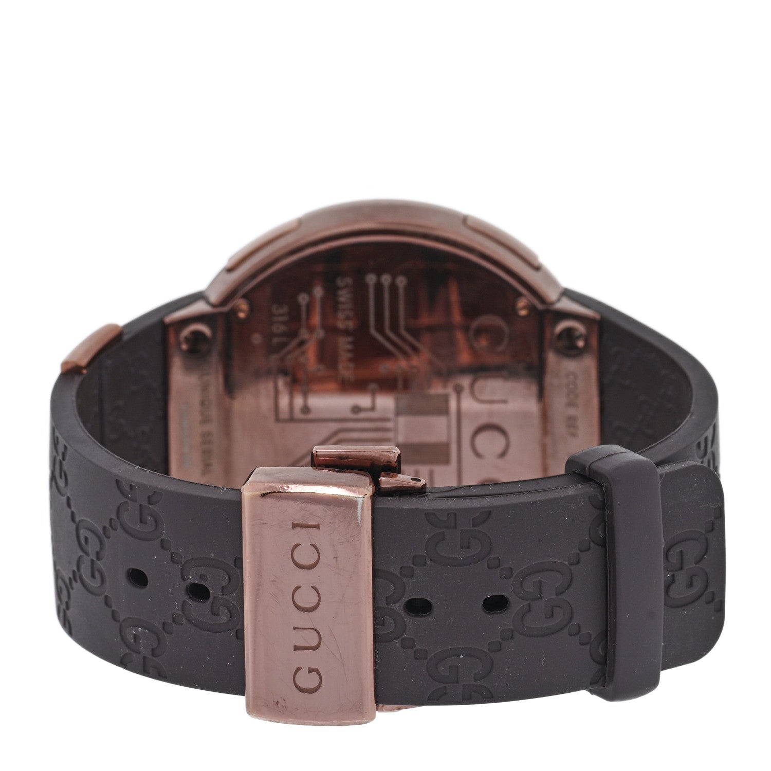 Gucci Stainless Steel Rubber 45mm Digital I-Gucci Watch Black 3 of 4