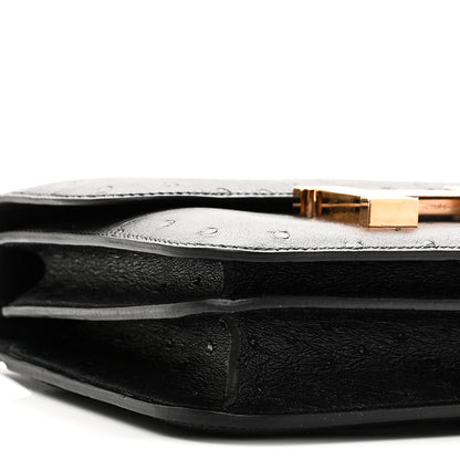 Hermes Ostrich Constance 18 Black 10 of 12