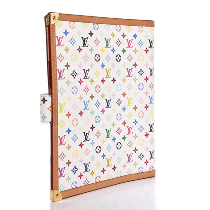 Louis Vuitton Monogram Multicolor Large Ring Agenda Cover White 3 of 7