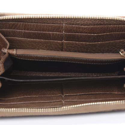 Gucci Guccissima Bamboo Tassel Zip Around Wallet Light Brown 5 of 15