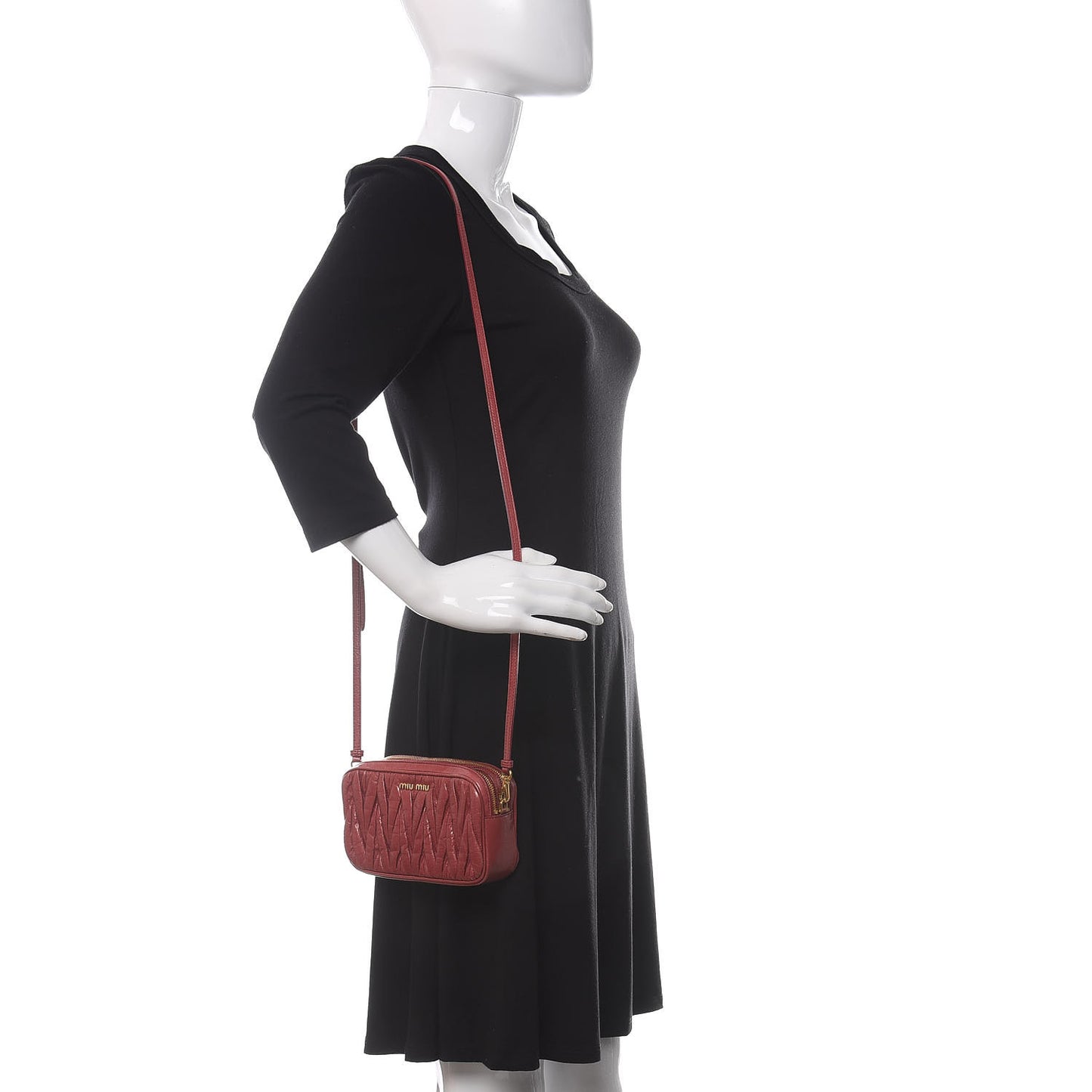 Nappa Matelasse Double Zip Pochette Clutch Loto