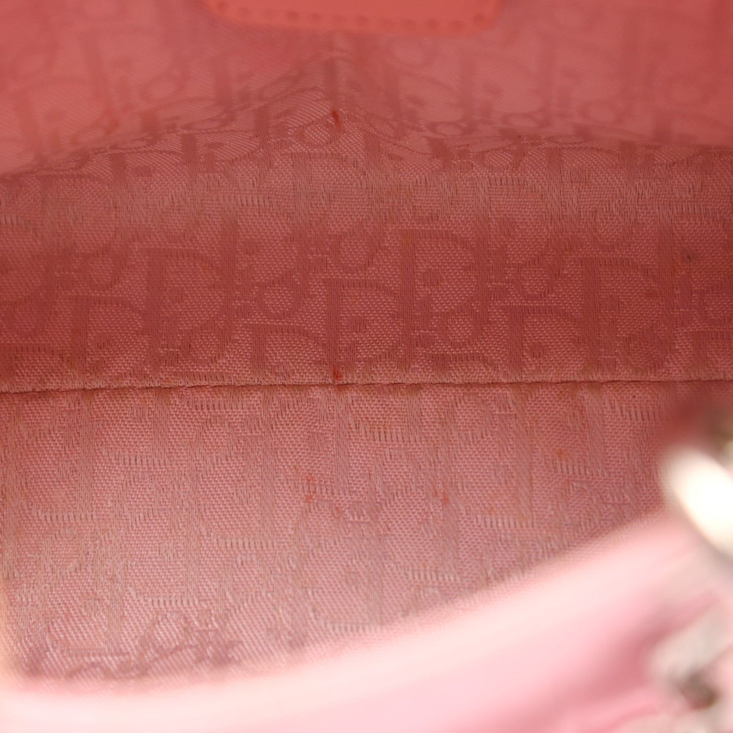 Lambskin Cannage Mini Lady Dior Rose Clair