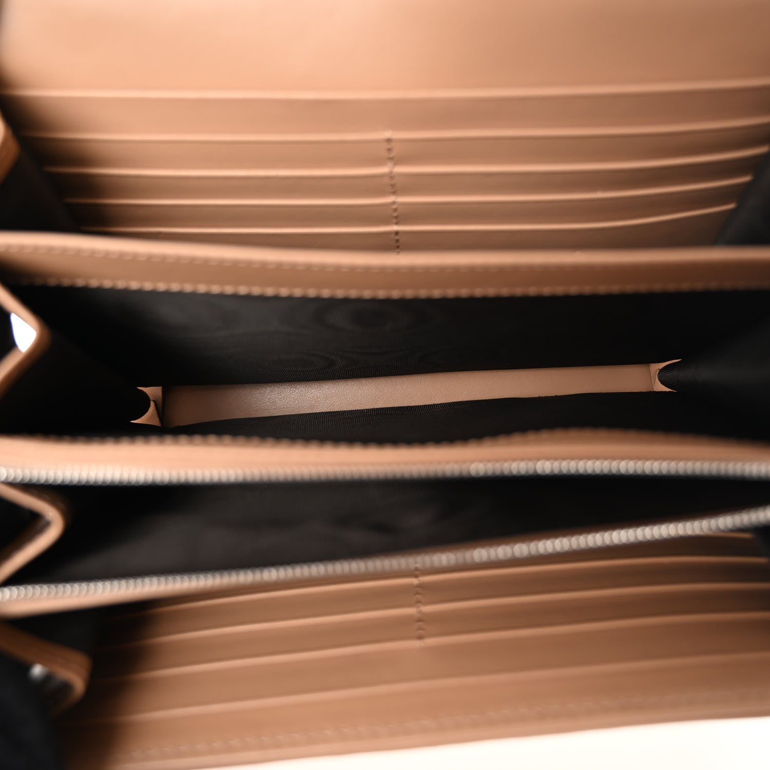 Gucci Calfskin Matelasse Aria GG Marmont Chain Wallet Camelia 5 of 9