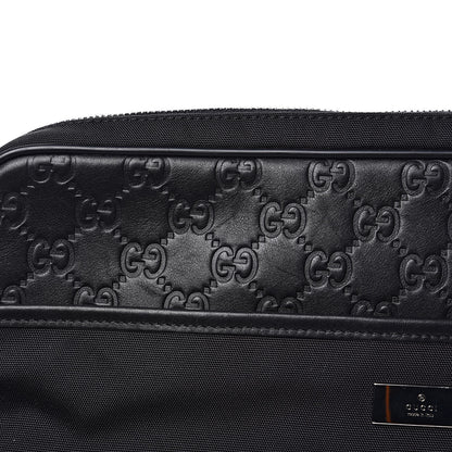 Gucci Guccissima Nylon Shoulder Bag Black 10 of 11