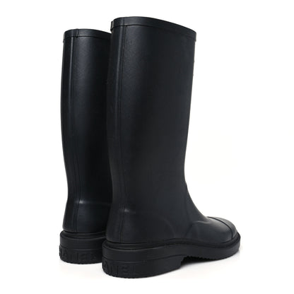 Chanel Caoutchouk CC High Boots 40 Black 5 of 9
