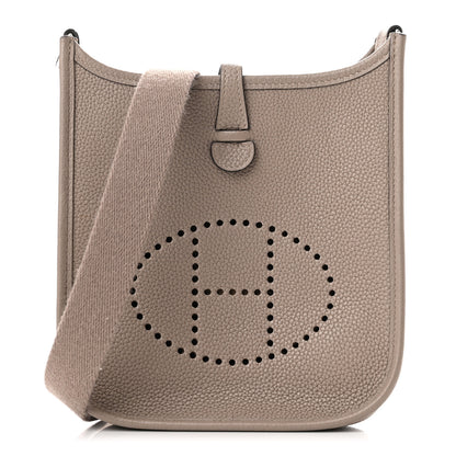 Hermes Taurillon Clemence Evelyne TPM Gris Asphalte 1 of 10