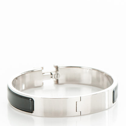 Hermes Enamel Narrow Clic Clac H Bracelet GM Black 3 of 5