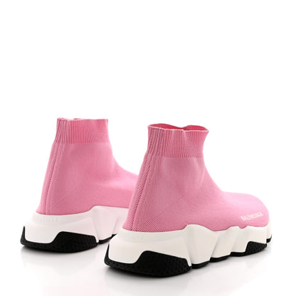 Balenciaga Neoprene Knit Womens Speed Sneakers 37 Pink White Black 4 of 10