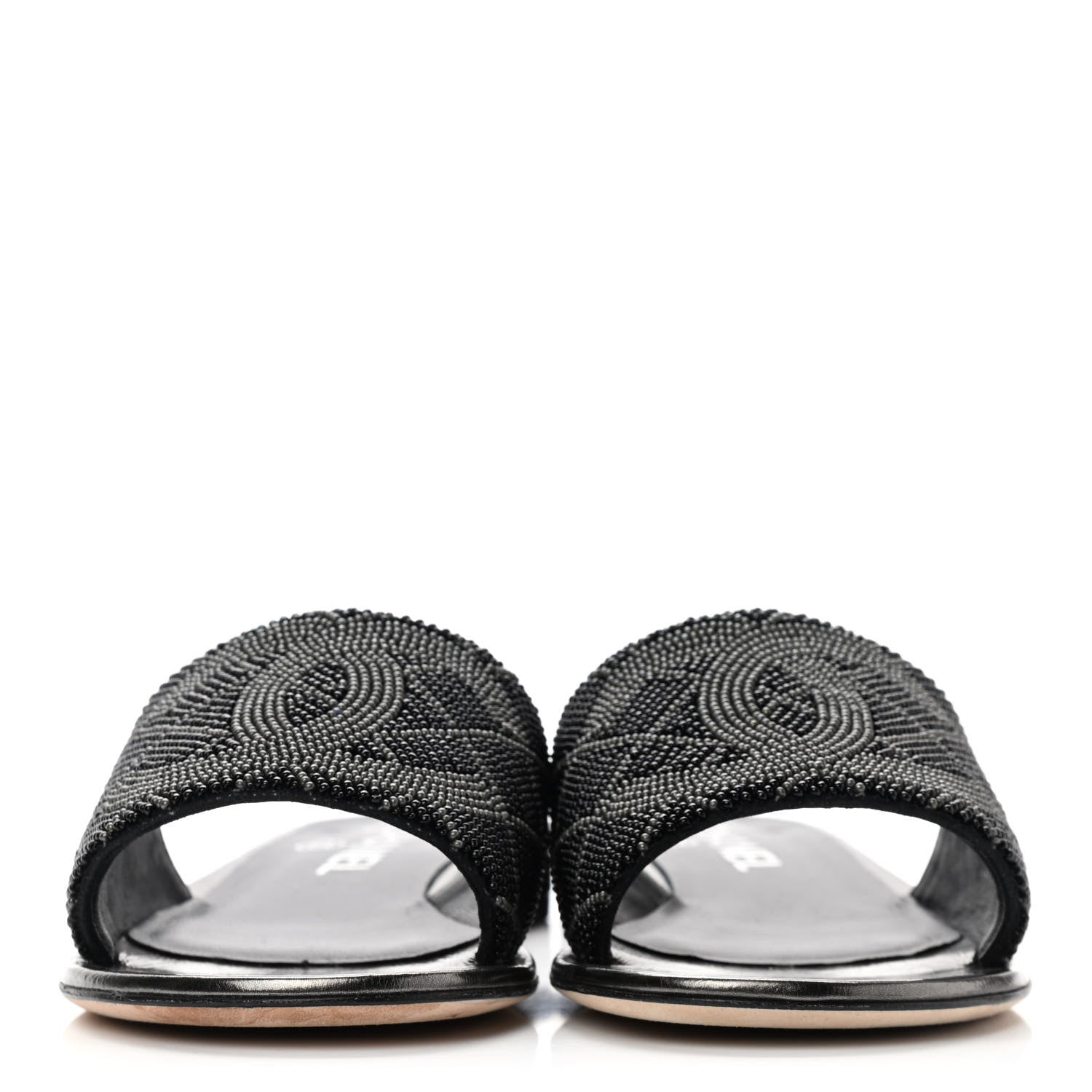 Chanel Pearl Embroidery CC Mules 36 Black 2 of 10