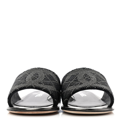 Chanel Pearl Embroidery CC Mules 36 Black 2 of 10