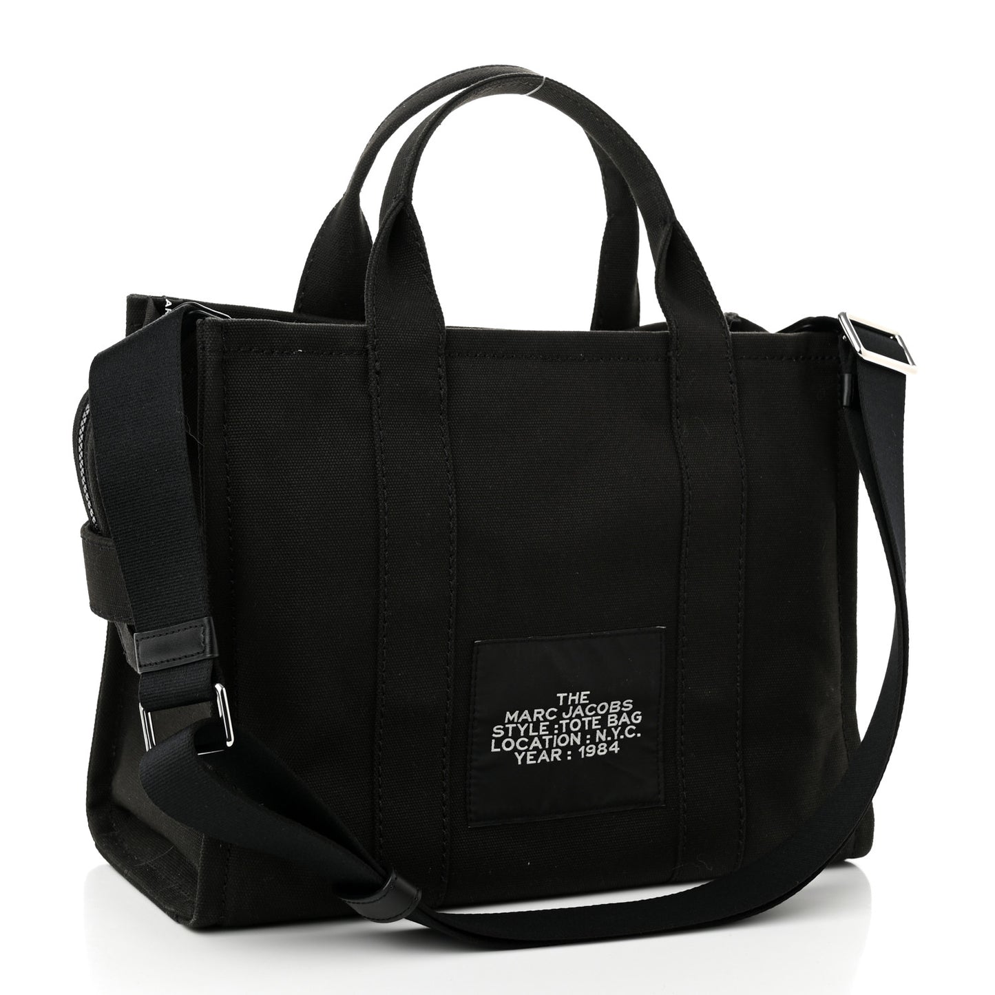 Cotton Canvas Medium The Tote Black