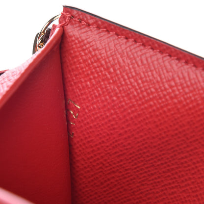 Louis Vuitton Damier Ebene Victorine Wallet Red 7 of 9