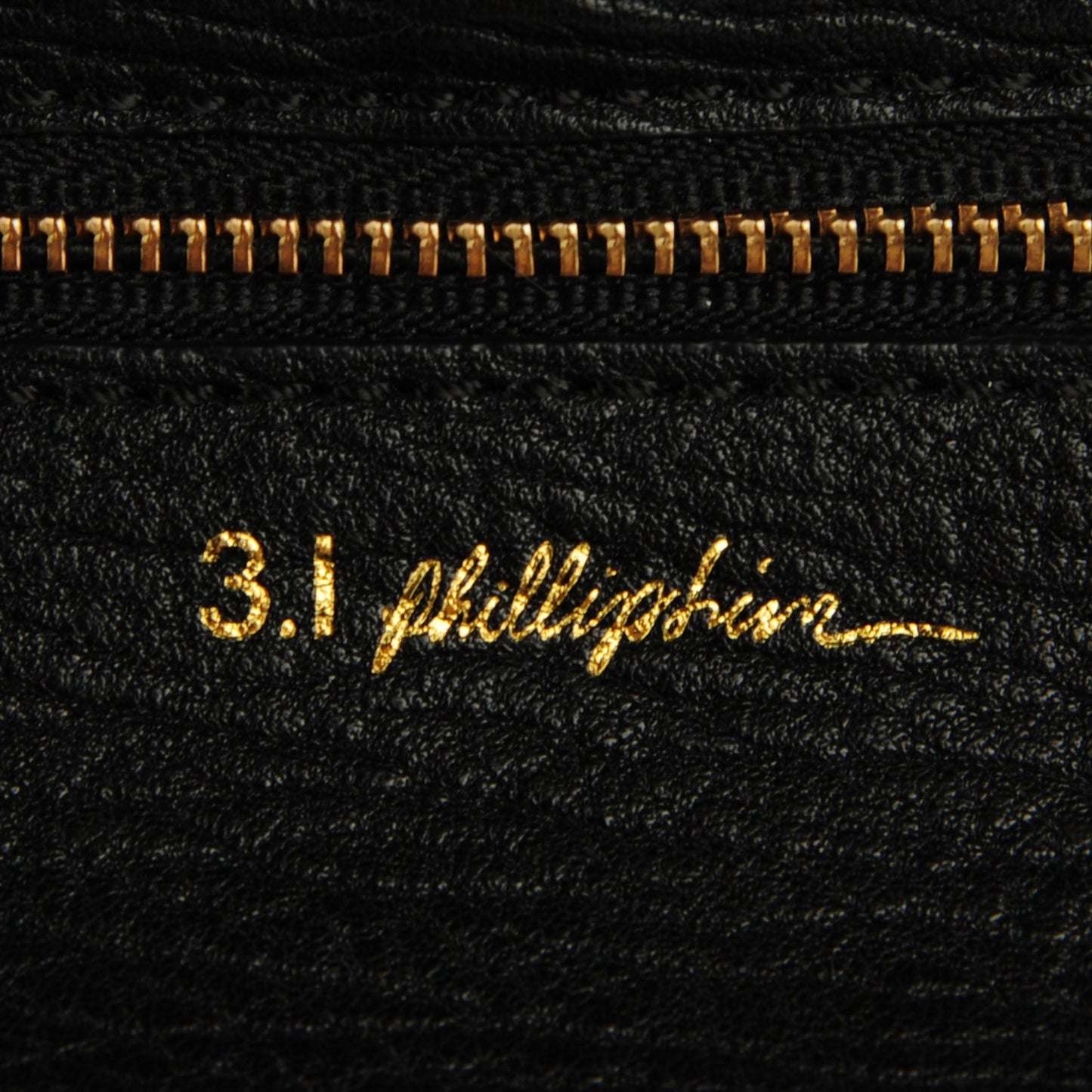 3.1 Textured Calfskin Mini Pashli Satchel Black