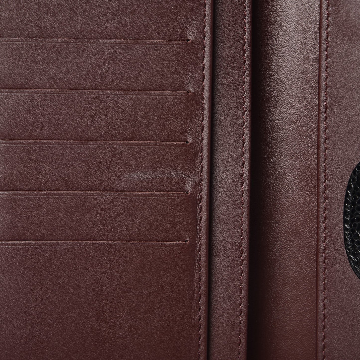 Caviar Quilted Long Flap Wallet Black