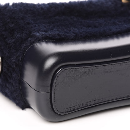 Chanel Shearling Small Gabrielle Hobo Navy 8 of 11