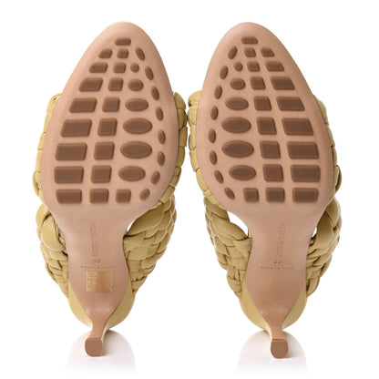 Bottega Veneta Nappa Twisted Padded Intrecciato Curve Slide Sandals 36 Tapioca 6 of 9