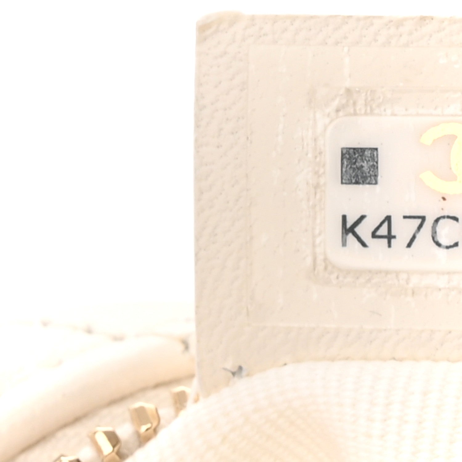 Chanel Lambskin Quilted Chain Around Pouch White 7 of 10